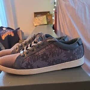 Ted Baker Charcoal Floral Sneakers
